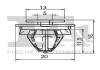 Кліпса кріплення (затискач) Fischer Automotive One (FA1) 11-40039.5 (фото 2)