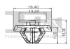 Кліпса кріплення (затискач) Fischer Automotive One (FA1) 11-40040.5 (фото 2)