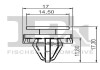 Кліпса кріплення (затискач) Fischer Automotive One (FA1) 13-40029.5 (фото 2)