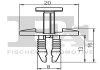 Кліпса кріплення (затискач) Fischer Automotive One (FA1) 21-20009.5 (фото 2)