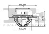 Кліпса кріплення (затискач) Fischer Automotive One (FA1) 21-40021.5 (фото 2)