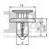 Кліпса кріплення (затискач) Fischer Automotive One (FA1) 75-30006.5 (фото 2)