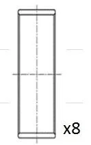 Вкладыши шатунные 0.25 Ford Tranzit 2.0DTI / 2.4DTI 00- Fischer Automotive One (FA1) BB2025-025
