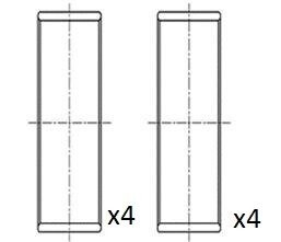 Вкладиші шатунні (+0,25) Renault 2.0 dCi mot.M9R 7../ 8.. 1 / 06- Fischer Automotive One (FA1) BB2067-025