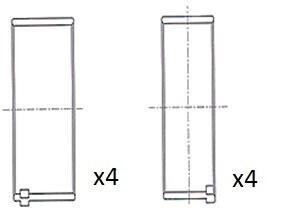 Вкладиші шатунні STD Psa 2.0HDI DW10A/B Fischer Automotive One (FA1) BB2069-STD