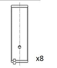 Вкладыши шатунные 0.25 Opel 1,6B -LZ / NZ / SV / SE 87- Fischer Automotive One (FA1) BB2079-025