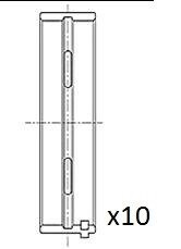 Вкладиші корінні (.010 ") Fiat 1.9JTD 01- Fischer Automotive One (FA1) BM1025-010