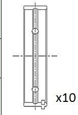 Вкладыши коренные (0.10) Fiat Palio / Punto 1.2 03- Fischer Automotive One (FA1) BM1052-010