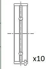 Вкладыши коренные (+0.20) Fiat Palio / Punto 1.2 03- Fischer Automotive One (FA1) BM1052-020