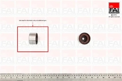 Обводной ролик ремня (металл) ГРМ Alfa R / Fiat / Lancia 2.0 20V, Fischer Automotive One (FA1) T9380