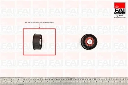 Ролик ГРМ 63X8X23 Opel 1.6 16V 93- Fischer Automotive One (FA1) T9400