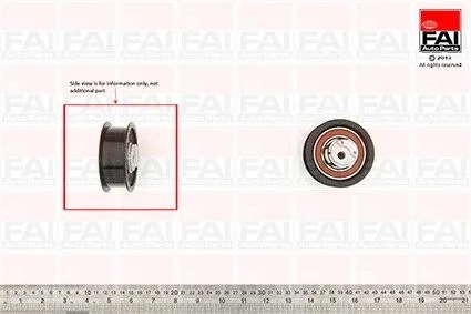(67x23) Ролік натяжн.паска ГРМ VW Polo 1,7-1,9D/SDI 10/94- Lupo 1,7 Fischer Automotive One (FA1) T9493