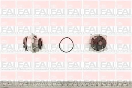 Водяная помпа Ford Focus / Mondeo 1,8I / 2,0I 16V 98- Focus [USA] 2.0 DOHC 00-04 Fischer Automotive One (FA1) WP6249