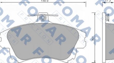 Колодки тормозные дисковые FOMAR FO 677481 (фото 1)