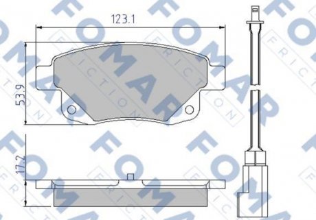 Колодки гальмівні дискові FOMAR FO 925281 (фото 1)