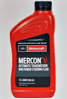Масло трансмиссионное Motorcraft Mercon V Automatic, 0,946 л FORD XT5QMC (фото 1)