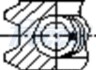 Кільця поршневі D.BENZ STD o̸83 1 cyl. FRECCIA FR10108700 (фото 3)