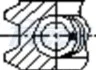 Кільця поршневі D.BENZ STD o̸83 1 cyl. FRECCIA FR10108700 (фото 3)