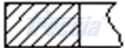 Кільця поршневі PEUGEOT STD o̸75 1 цил. FRECCIA FR10371600