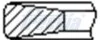 Кільця поршневі MITSUBISHI STD o̸91.1 1 cyl. FRECCIA FR10880700 (фото 2)