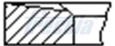 Кільця поршневі MITSUBISHI STD o̸91.1 1 cyl. FRECCIA FR10880700