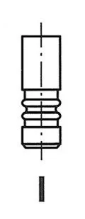 Клапан випускний FIAT 4877/RCR FRECCIA R4877RCR