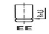 Клапан впускной R6121 / SNT SUBARU / SUZUKI R6121SNT