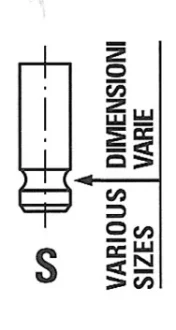 Випускний клапан (25,45x5x102,5) DACIA DOKKER, DUSTER, LODGY LADA VESTA, XRAY RENAULT ARKANA I, CAPTUR I, CAPTUR II, CLIO V, FLUENCE, KAPTUR, LOGAN/STEPWAY II, MEGANE III 1.6-1.6LPG 01.13- FRECCIA R6967RNT