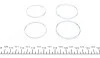 Ремкомплект гальмівного супорту MERCEDES 300-600 S CLASS (W140) 02-91 -> CL400-600 S CLASS (C140) 9- FRENKIT 240013 (фото 3)