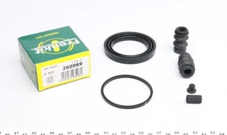 Ремкомплект направляющих суппорта ALFA ROMEO / CITROЁN / FIAT / FORD / HONDA / MERCEDES передняя сторона 04 - FRENKIT 260069