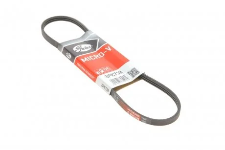Ремень приводной поликлиновой Gates 3PK738