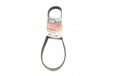 Ремень приводной агрегатов Ford Fiesta 95-00 / 01-07, Fusion 02- Mazda Mazda 2 03-06 / 07- Gates 6PK1019SF