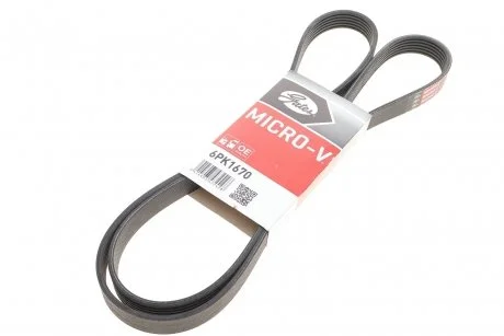 Поліклиновий ремінь Gates 6PK1670