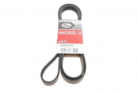 Ремень генератора Sprinter ОМ611 (-AC) GATES Gates 6PK2203
