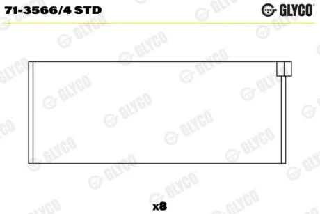 Шатунний підшипник Glyco 7135664STD