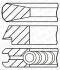 Поршневі кільця BMW X5 E70 84мм (2,5/2/2) GOETZE 08-114400-45 (фото 1)
