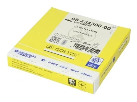 Комплект колец на поршень GOETZE 08-434300-00