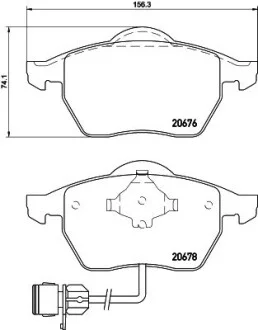 Колодки гальмівні комплект Hella pagid 8DB355007461