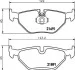 Тормозные колодки зад. BMW 5 (E39) 96-03 Hella pagid 8DB355007-981 (фото 1)