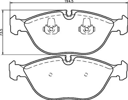 Тормозные колодки перед W210 (ATE) Hella pagid 8DB355008-261