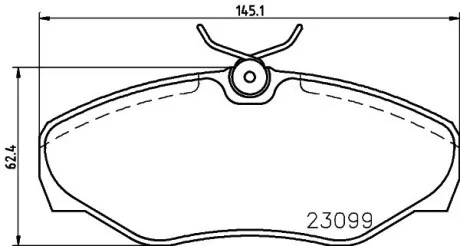 Колодки гальмівні дискові комплект передні Hella pagid 8DB 355 011-091