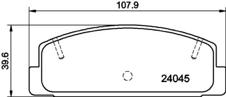 Гальмівні колодки зад. Mazda 323/626 94-04 (akebono) Hella pagid 8DB355011-131