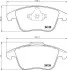 Тормозные колодки перед. Mondeo 07-/Volvo S60/V60 10-/V70 02-/XC 70 08- Hella pagid 8DB355012-891 (фото 1)