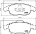 Тормозные колодки дисковые перед. Citroen C4 Picasso 1.8i 16V / 1.6HDI 07- Hella pagid 8DB 355 013-341 (фото 1)