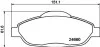 Гальмівні колодки дискові перед. Peugeot 308 1.2-2.0D 09.07-08.16 Hella pagid 8DB355013-911 (фото 1)