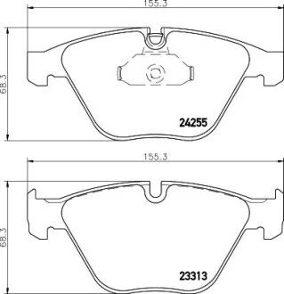 Тормозные колодки дисковые перед. BMW 3 (E90/E90N) 320d 05-/X1 (E84) 09- Hella pagid 8DB 355 013-931