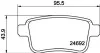 Гальмівні колодки дискові зад. Renault Kangoo II 08- Hella pagid 8DB 355 013-971 (фото 1)
