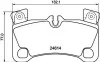 Гальмівні колодки дискові зад. Audi Q7/Porsche Cayenne/VW Touareg 3.0Tdi-6.0W12 08.04- Hella pagid 8DB 355 014-631 (фото 1)