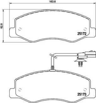 Тормозные колодки дисковые зад. Opel Movano B 10- /Nissan NV400 11- /Renault Master 10- Hella pagid 8DB 355 015-311