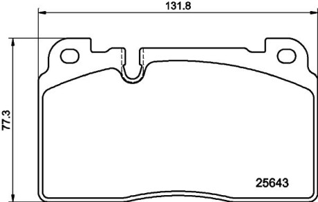 Дискові гальмівні колодки перед. Audi Q5 Hella pagid 8DB 355 020-241 (фото 1)